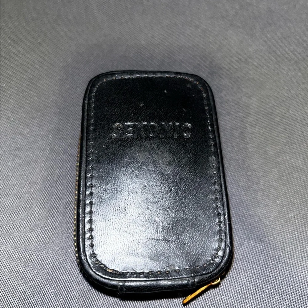 Sekonic Micro Leader Exposure Meter With Leather Case | Vintage Japan Untested